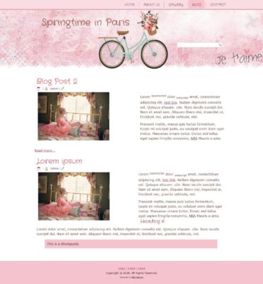 Springtime in Paris Blog