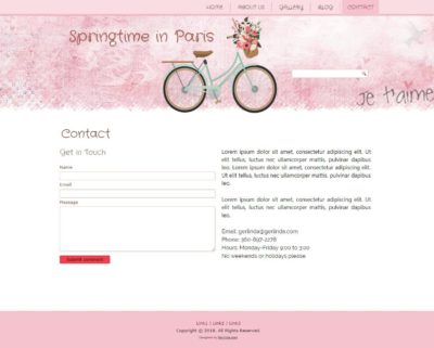 Springtime in Paris Contact